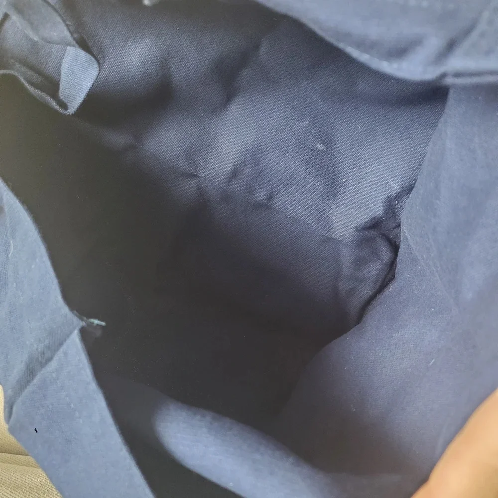 Greats Navy Canvas Tote Bag